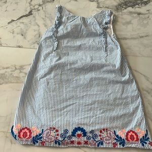 J crew lined blue dress